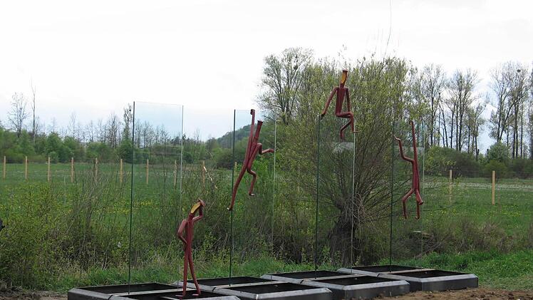 Das Kunstwerk in der Gartenschau ist fast fertig. Foto: privat