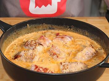 Deftiger Filettopf mit Champignons