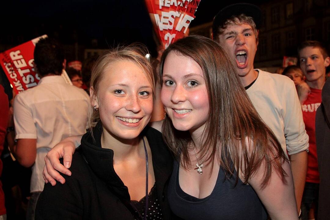 Meisterfeier Brose Baskets Bamberg Maxplatz