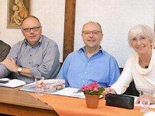 Seit 21 Jahren, also seit Vereinsgründung, ist das Vorstandsteam des Backofenvereins unverändert (von links): Kassier Georg Christoph, 2. Vorsitzender Michael Roth, Vorsitzender Siegmar Mahlmeister und Schriftführerin Maria Schmitz.  Foto: Peter Rauch