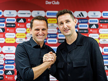 Wollen beim FCN zusammen eine erfolgreiche Ära prägen: Sportvorstand Joti Chatzialexiou und Cheftrainer Miroslav Klose