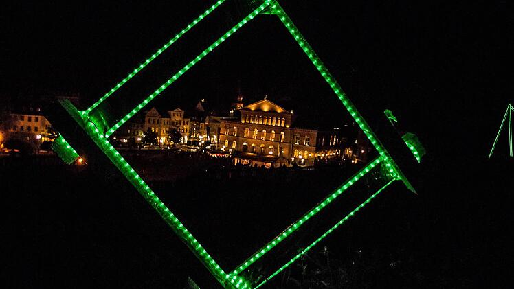 Impressionen der Coburger Museumsnacht: Blick auf das LandestheaterFoto: Jochen Berger