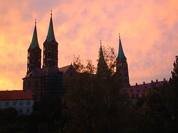 Der Bamberger Dom im Abendrot Foto: privat