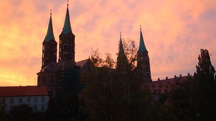 Der Bamberger Dom im Abendrot Foto: privat