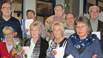 Der VdK-Ortsverband Coburg/Nord ehrte am Donnerstag einige seiner Mitglieder für ihre langjährige Treue zum Verband.  Fotos: Martin Koch