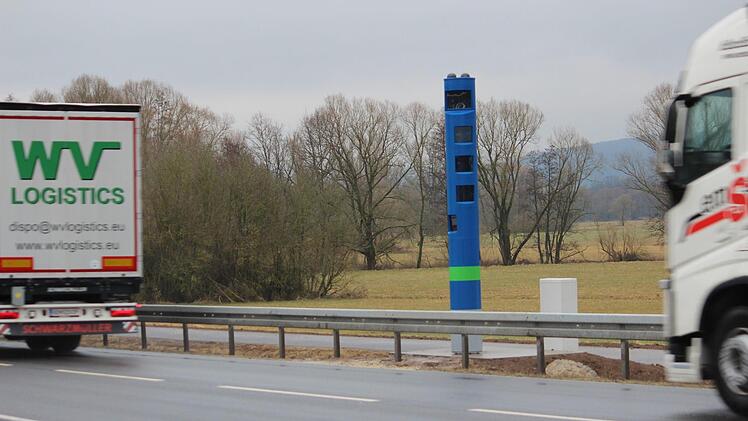Die Kontrollsäule bei Rentweinsdorf Foto: Eckehard Kiesewetter