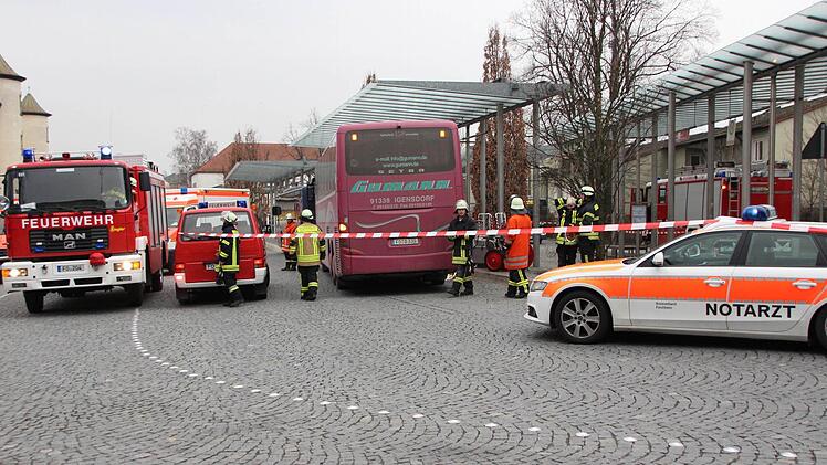 Die Unfallstelle ist abgesperrt.