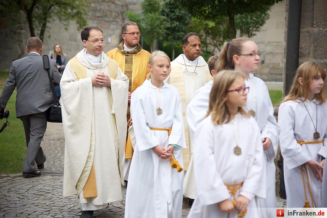 Nach einjähriger Kirchensanierung: Hannberg feiert die Wiedereröffnung der Wehrkirche der Pfarrei Geburt Mariens Hannberg