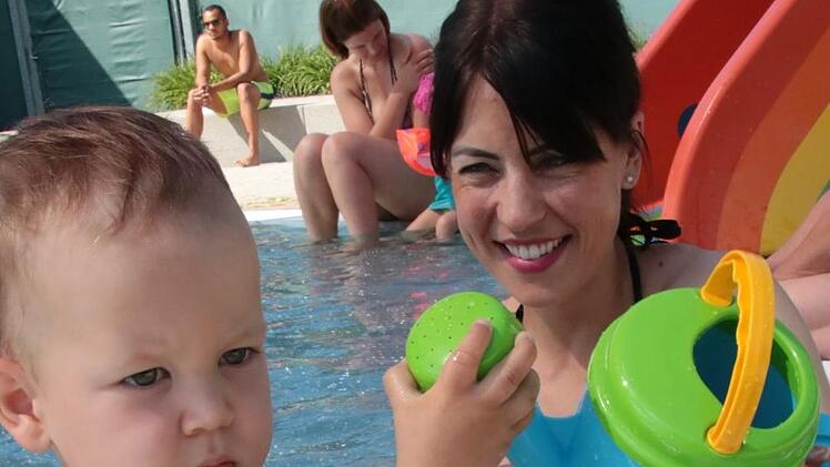 Mama Susanne mit Felix.