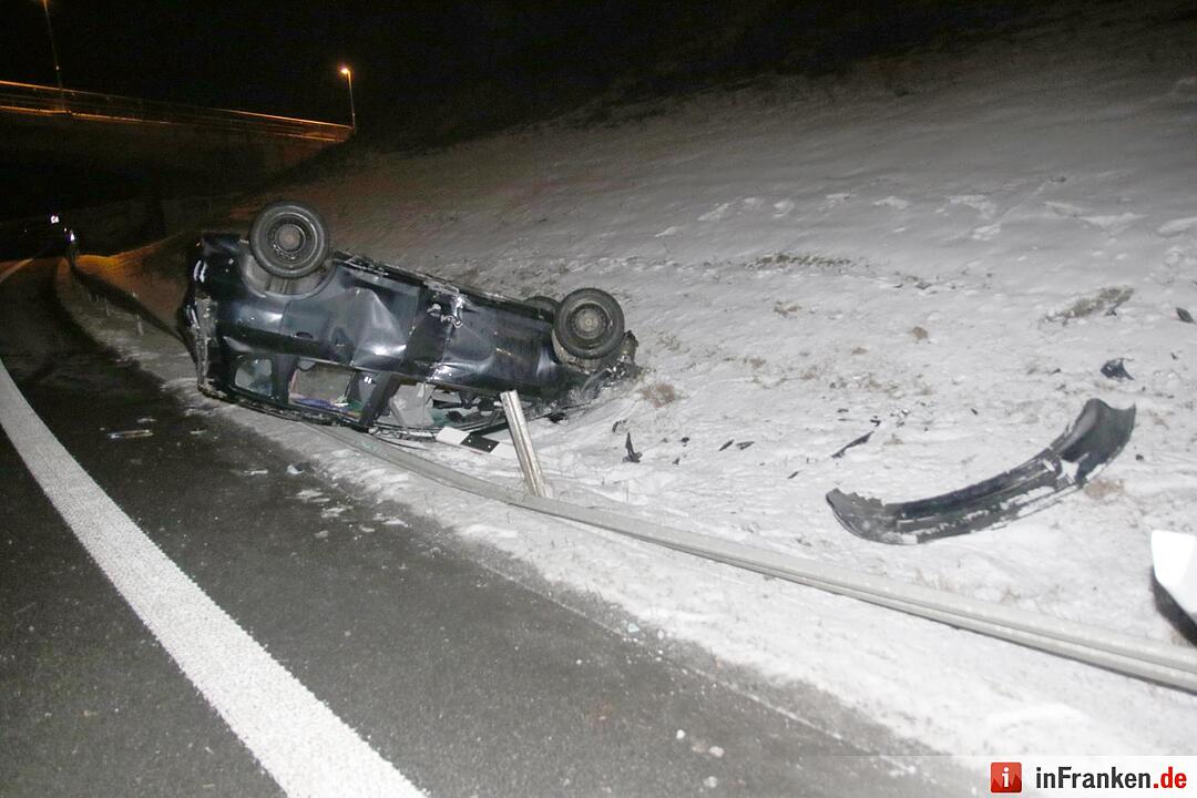 Auto überschlägt sich bei Lautertal