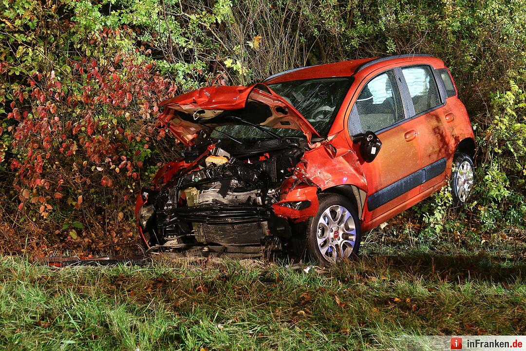 Schwerer Vekehrsunfall auf der B14 bei Gutzberg