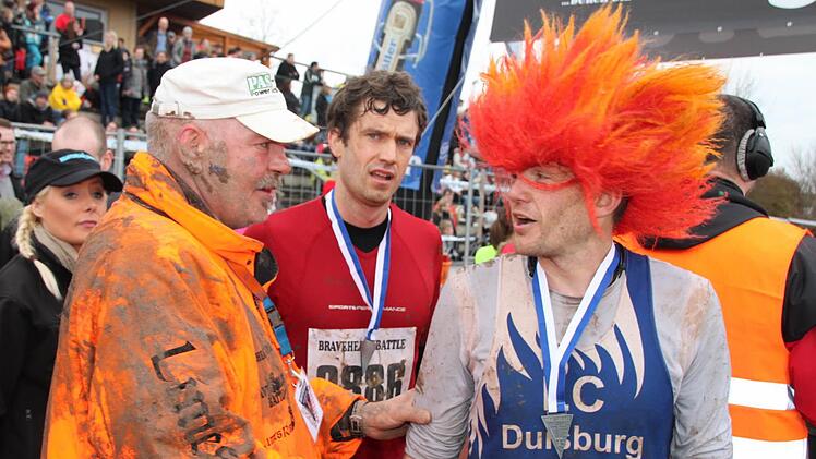 Braveheartbattle-Chef Joachim von Hippel (links) kann sich vorstellen, dass der Extremlauf wieder in Münnerstadt ausgerichtet wird. Foto: Archiv Heike Beudert
