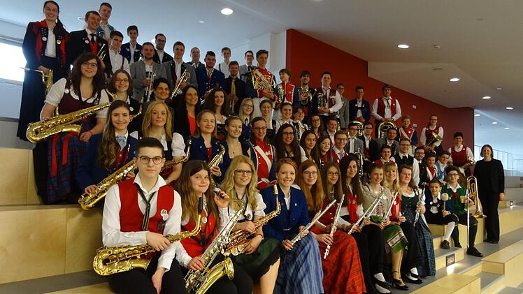 Der Hauptteil der Proben des Kreisjugendblasorchesters fand während der Faschingsferien in der Musikakademie Hammelburg statt.  Foto: Chr. Geiling