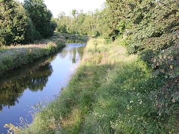 Blick von der Dammbrücke auf die ItzWolfgang Desombre