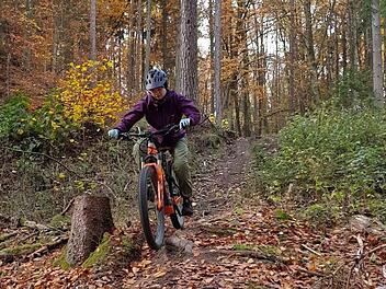 Der Kreuzberg bei D&ouml;rfleins erfreut sich bein Mountainbikern derzeit wachsender Beliebtheit. Foto: privat