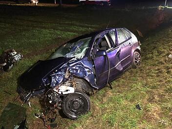 Ein 27-j&auml;hriger Mann wurde bei einem Unfall am Mittwoch im Landkreis Ansbach lebensgef&auml;hrlich verletzt. Zwei weitere Personen wurden leicht verletzt.NEWS5 / Goppelt