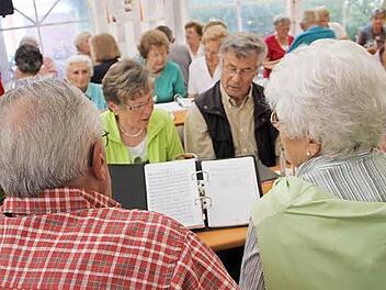 "Wünsch Dich woss" lautete das Motto am Samstagnachmittag, bei dem eifrig mitgesungen wurde.