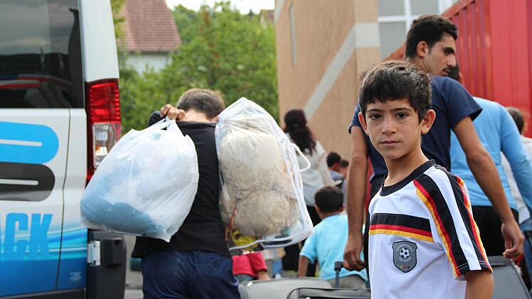 Flüchtlinge beziehen Notunterkunft in Bad Kissingen Foto: Benedikt Borst