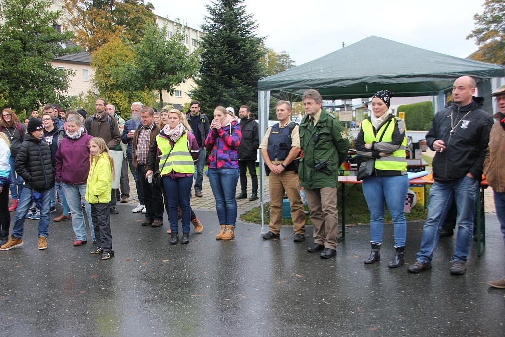 Protest gegen Treffen der "Alternativen Mitte" in Tettau