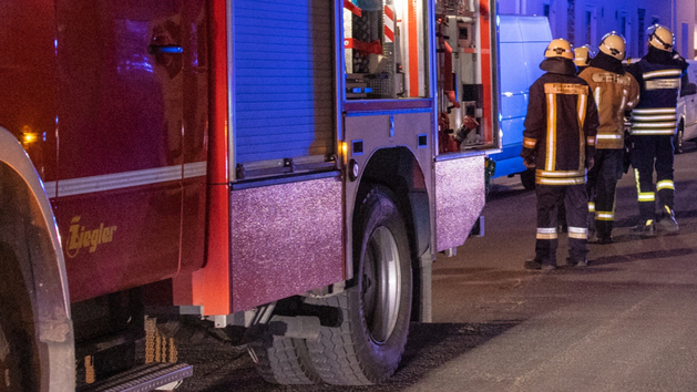 Feuerwehreinsatz in Bamberg in der Nacht