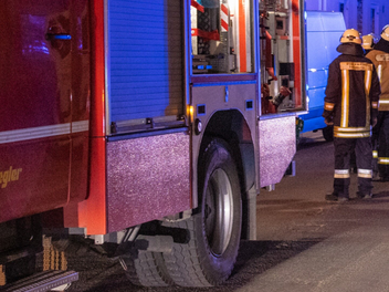Feuerwehreinsatz in Bamberg in der Nacht