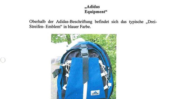 In diesem Rucksack wurde in Krefeld die Leiche eines neugeborenen Jungen entdeckt.
