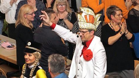 Andreas Laubsch als neuer Elferratspräsident beim Einzug