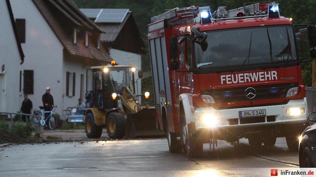 Unwetter über Franken