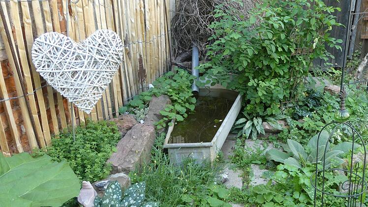 Kostbares Regenwasser für die Gartenbewässerung sammelt Famlie Stärker-Kaiser aus Garitz.Dieter Büttner