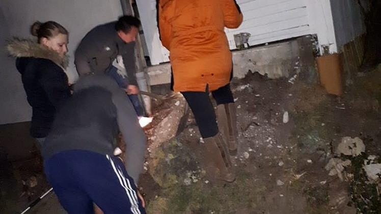 Monatelang war die kleine Milla verschwunden. In Ebersdorf tauchte die Hündin jetzt wieder auf. Millas Retter hatten allerdings keinen leichten Job: Die Kleine hatte sich unter einer Garage versteckt. Foto: Wolfgang Desombre