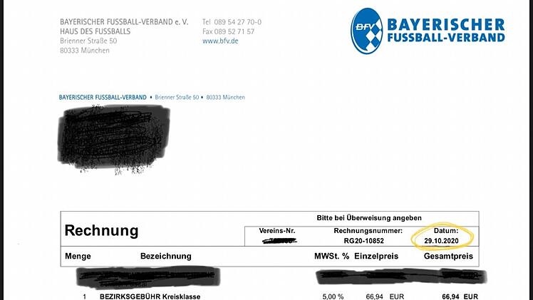 Peter Köppl, Spielleiter des TSV Bad Rodach ist über diese Rechnung des Bayerischen Fußballverbandes sauer: "Natürlich werden wir sie bezahlen, aber Verständnis habe ich in der jetzigen Phase dieser Corona-Saison überhaupt nicht. Mir fehlt das Fingerspitzengefühl in München". Er sagt, dass andere Klubs, wie zum Beispiel der SV Ketschendorf, der drei Herren-Mannschaften im Spielbetrieb hat, ja noch viel tiefer in die Tasche greifen müssten. Foto: Christoph Böger