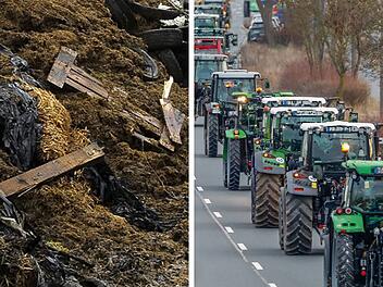 Bauernproteste in Unterfranken: Polizeipräsident platzt der Kragen - "geht zu weit"