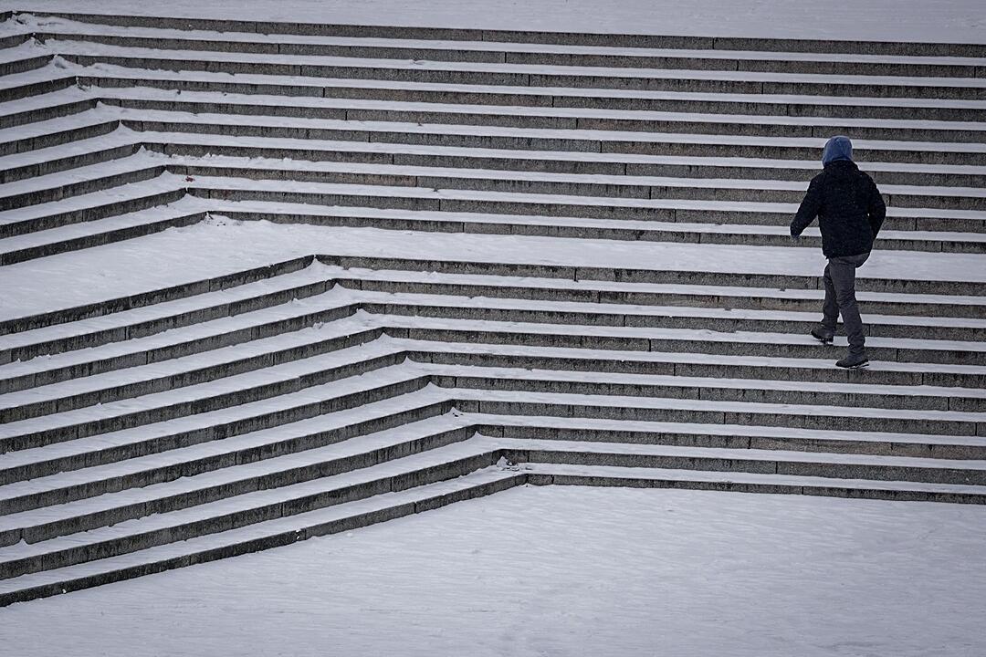 Schnee im Regierungsviertel