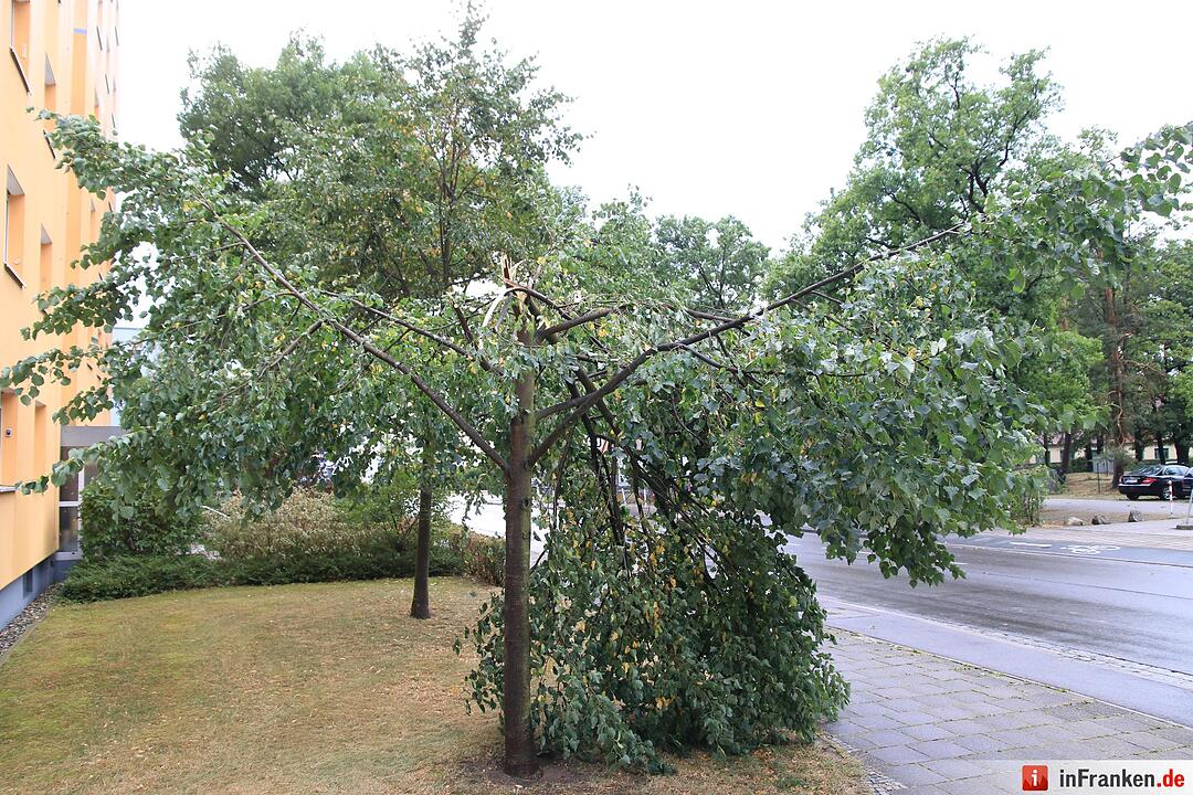 Massive Schäden nach Sturm in Bamberg