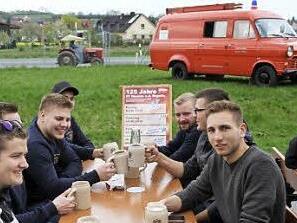 Die Stimmung beim Maibockanstich war prächtig.  Foto: Mathias Erlwein