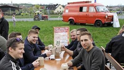 Die Stimmung beim Maibockanstich war prächtig.  Foto: Mathias Erlwein