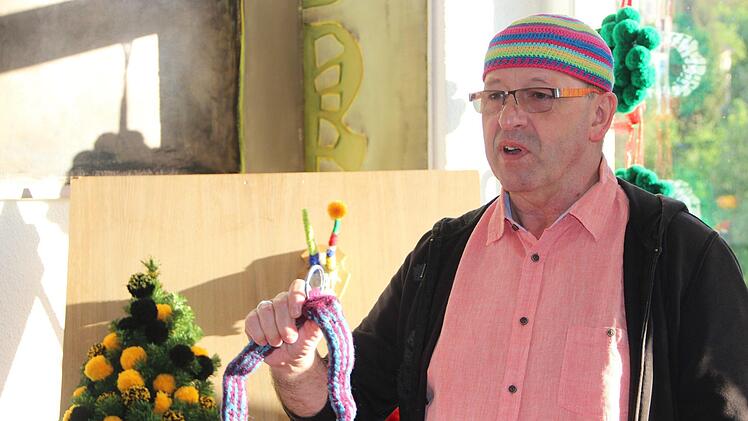 Häkelakademie im Münnerstädter Bahnhof.Heike Beudert