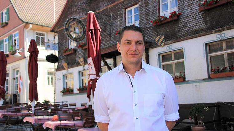 Lajos Meszaros betreibt seit kurzem die traditionsreiche Gastwirtschaft "Zum Stern" in der Bad Brückenauer Altstadt.