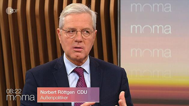 Die deutsche Au&szlig;enpolitik habe den arabischen Raum "seit Jahren vernachl&auml;ssigt", kritisierte Norbert R&ouml;ttgen im ZDF-Moma.