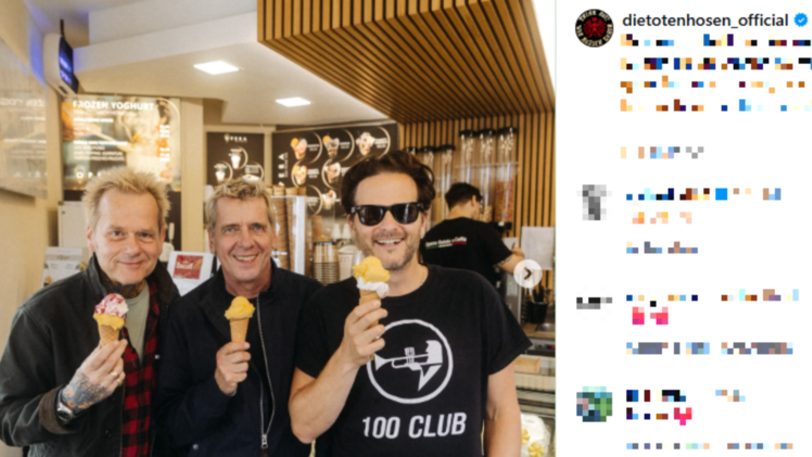 Tote Hosen in Bayreuther Eisdiele: "Stadt der Kulinarik, Kunst, Kultur"