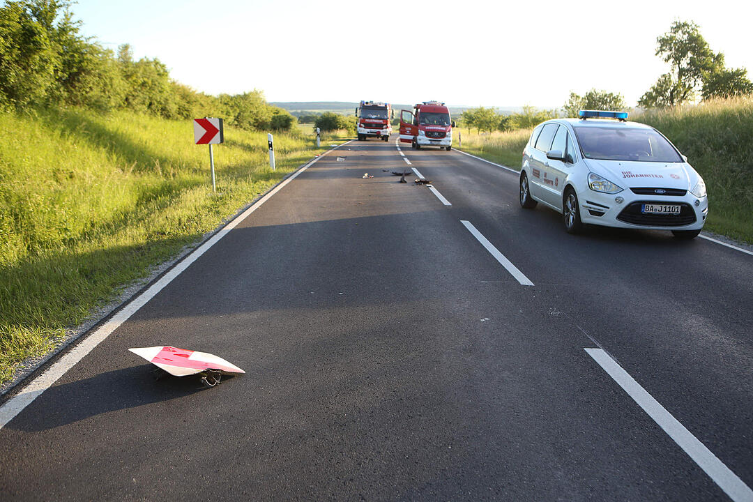 Kreis Bamberg: Biker nach Unfall in Lebensgefahr