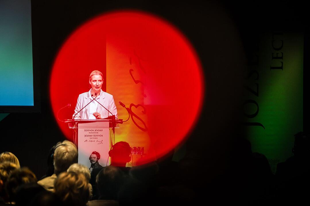 AfD-Co-Vorsitzende Weidel in Budapest