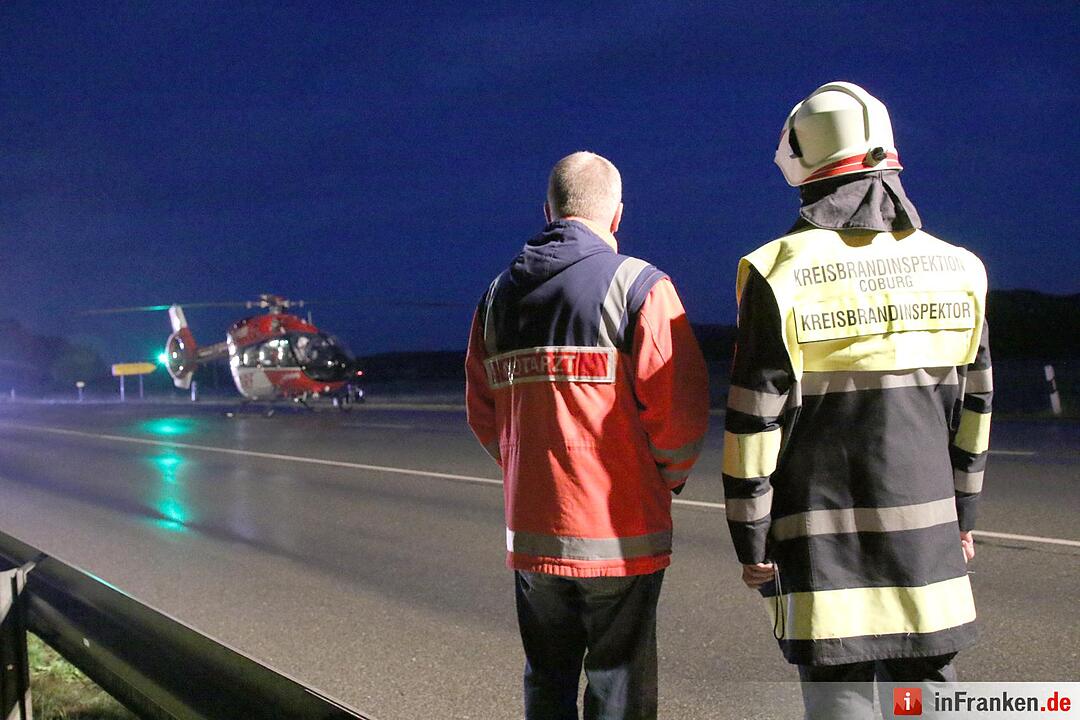 Schwerer Unfall auf B4 im Landkreis Coburg