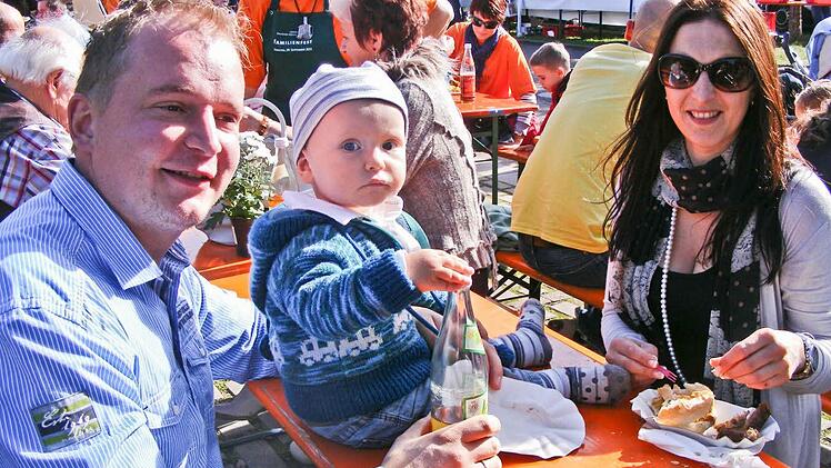 Der einjährige Loris war mit seinen Eltern Jochen und Katrin Galster beim Familienfest und damit einer der jüngsten Besucher.