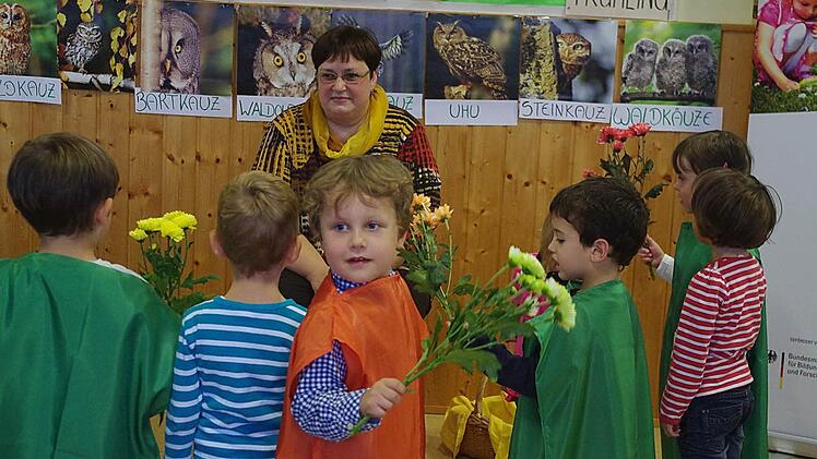 Der Rosenberg-Kindergarten freut sich über die Auszeichnung zum "Haus der kleinen Forscher". Fotos: Heike Schülein