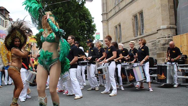 Ritmo Candela bei ihrem Auftritt in der Stadt Foto: privat