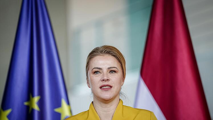 Lettlands Ministerpr&auml;sidentin Evika Silina