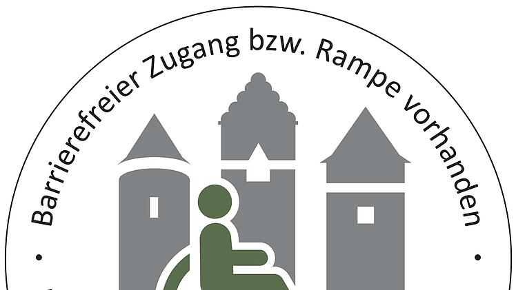 Dieses Logo, geschaffen von Christine Schikora, können Geschäfte bekommen,  die barrierefrei zugänglich sind.     Foto: Dieter Britz