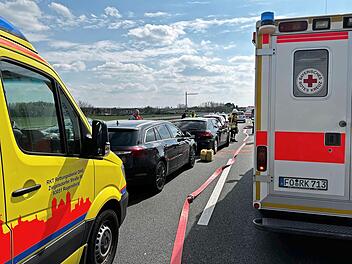 Auf der linken Spur kam es am Freitagnachmittag zu dem Auffahrunfall auf der A&nbsp;73.