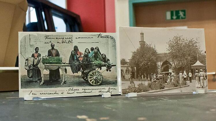 Detail des Bühnenbildentwurfs zum "Barbier von Bagdad".